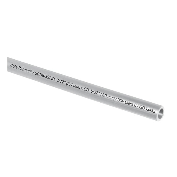 Cole Parmer Soft TPE Tubing, Clear, 3/32in ID x 5/32in OD; 50 Ft CP-SFLXC1.5-2.5 - main